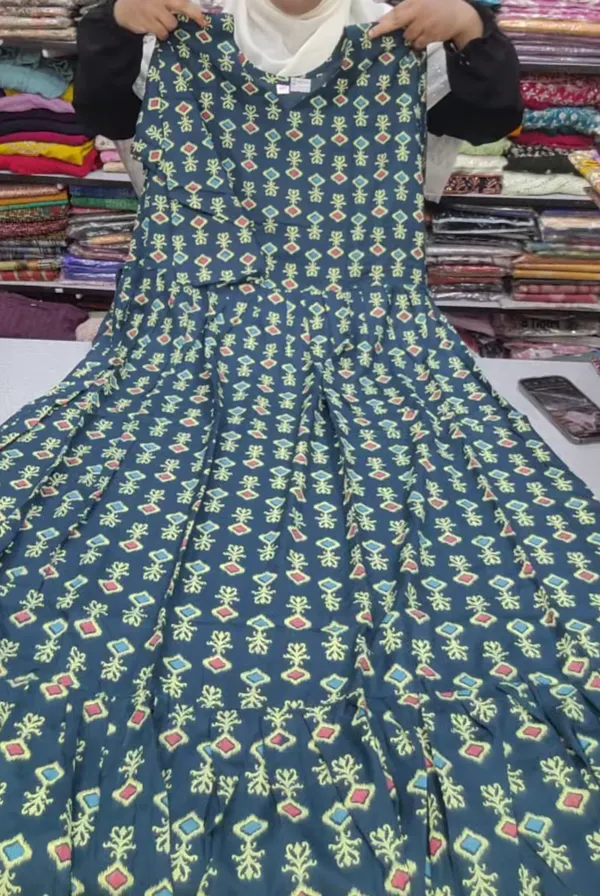 Premium Rayon Full Length Maxi Gown | MG139